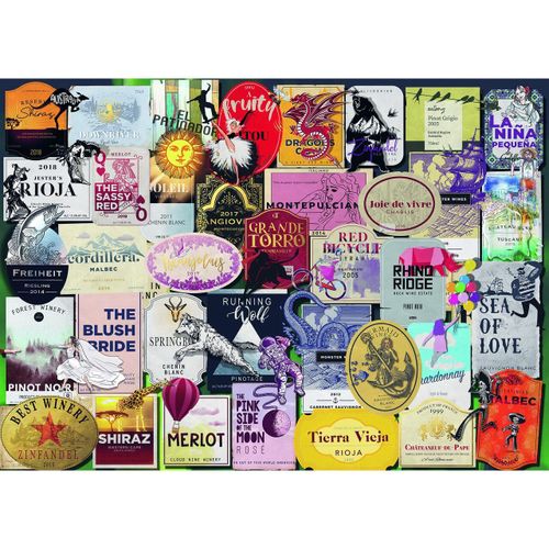 Wine Label Collection - Puzzle 1000 Pièces