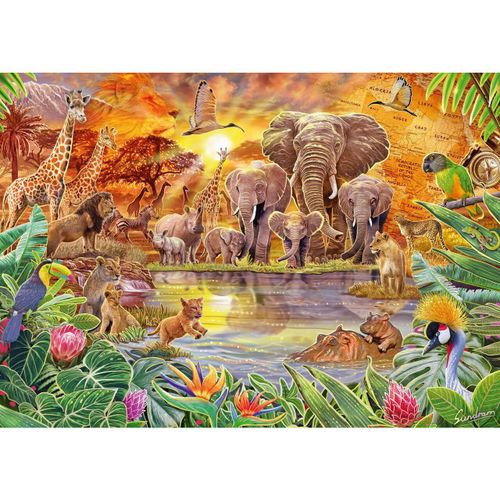 Puzzles Les Animaux D'afrique, 1000 Pcs