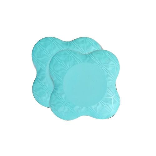 Genouillère De Yoga Résistante À La Pression, Épaisse, Coudes, Mains, Poignet, Support D'équilibre, Bleu Clair