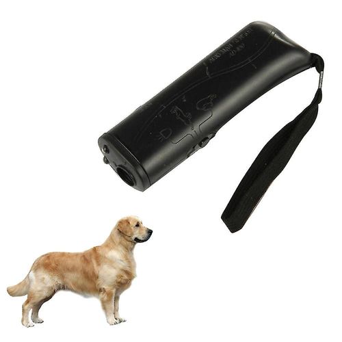 Répulsif Pour Chien De Compagnie 3 En 1, Équipement Ultrasonique D'entraînement Pour Chien De Compagnie, Anti-Aboiement, Noir