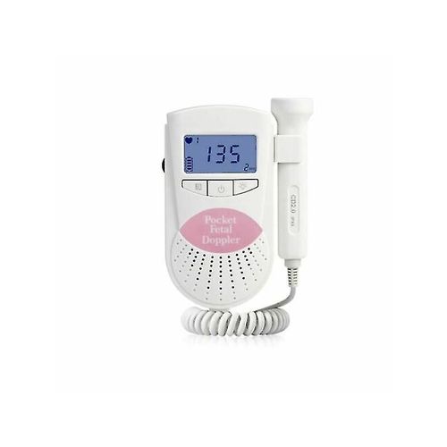 Moniteur De Fréquence Cardiaque F¿Tale De Grossesse, Moniteur De Rythme Cardiaque Pour Bébé Doppler Sans Rayonnement Rose