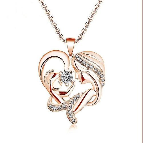 Cadeaux De Fête Des Mères Pour Maman Colliers Coeur Pour Femmes Or Rose