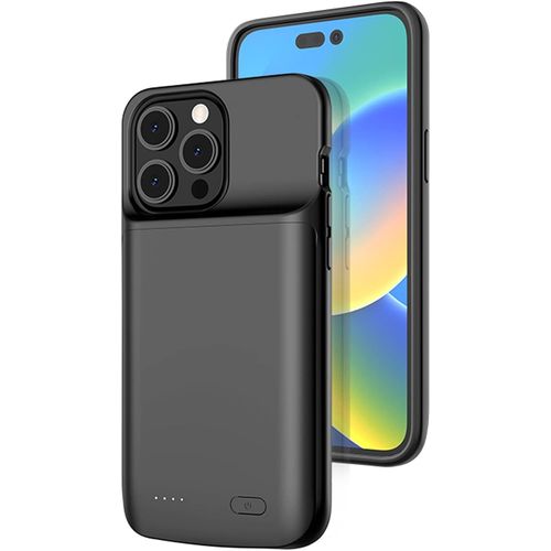 Kyaoayo-Coque De Batterie Pour Iphone 14 Pro , 10000 Mah - Chargeur Portable Fin Et Rechargeable 6,7