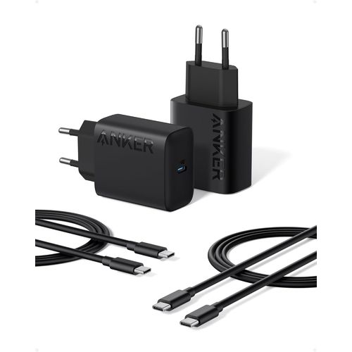 Kyaoayo-Chargeur Usb-C Super Rapide 25 W Avec Câble Usb-C, Prend En Charge La Charge Rapide Pps Pour Samsung Galaxy S23 Ultra/S23+/S23/S22/S21/S20/Note 20, Etc. (Lot De 2 Câbles De 1,5 M Inclus)