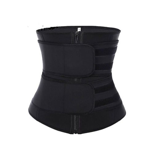 Corset Ceinture Femmes Sauna Costume Sueur Enveloppement Formateur Minceur Cincher Corps Shaper Xl Noir