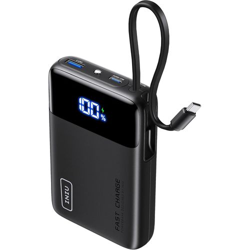 Kyaoayo-45w Batterie Externe, 20000mah Mini Power Bank Avec Usb C Câbles Intégrés, Ordinateur Portable Batterie, Charge Rapide Powerbank Pour Iphone 16 15 14 13 Samsung Xiaomi Macbook Ipad, Voyage Bu