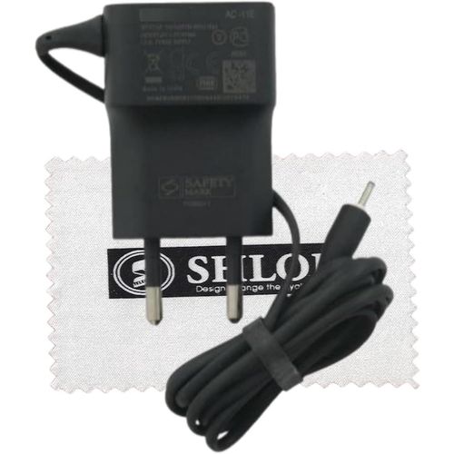 KYAOAYO-Chargeur Pour D'Origine Nokia Ac-11E Pour Nokia Pour N95 8 Go / N96/1200/1202/1203/1208/1209/1280/1661/1662/1680 Classic/1800/206/2680 Slide/2690 Chargeur Secteur Noir Avec Chiffon De Nettoya