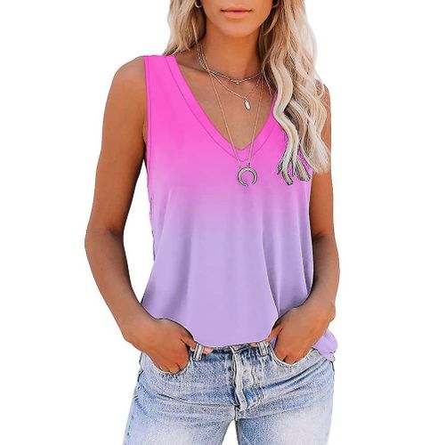 T-Shirt À Manches Courtes Et Col En V Pour Femme, Haut D'été Imprimé, Ample, Xl