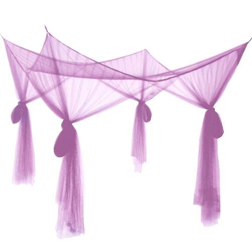 Accueil Moustiquaire Pratique Ouvrant Les Portes De Tous Les Côtés Violet Clair
