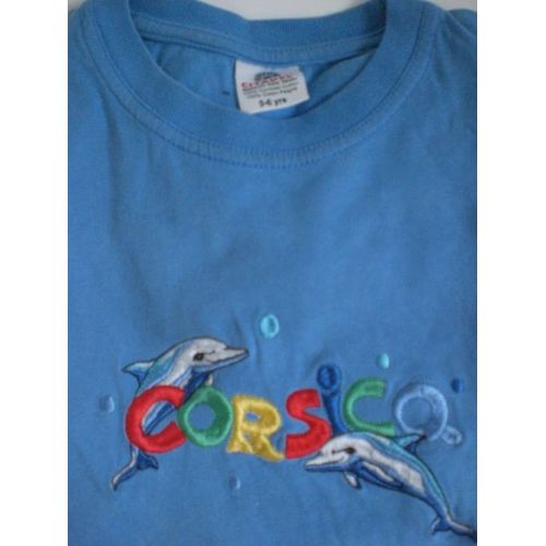Tee-Shirt Corsico Bleu 5/6 Ans