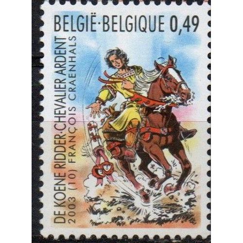 Belgique Timbre Chevalier Ardent