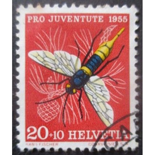 Suisse N°569 Insecte Oblitéré
