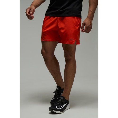 Short De Sport Fluo À Logo - Man Active Homme - Orange - Xxl, Orange
