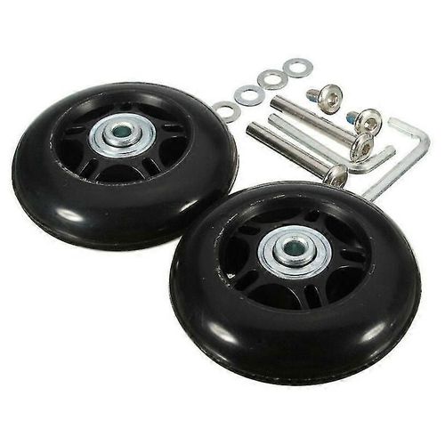 Kit de remplacement de roue de valise, roues en caoutchouc universelles, outil de roulement pivotant (jeu 2 temps), livraison gratuite de 64 mm × 18 mm