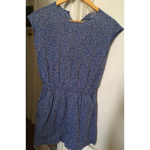 Robe Imprimé Liberty Bleu Marque "Monoprix Kids", 14 Ans