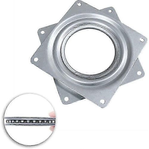 Plaque Pivotante De Roulement Carré, Plaque Tournante De Plateau Tournant Carré De 360 Degrés De Rotation De 10cm Pour Bureaux De Bureau, Bureaux D'ordinateur