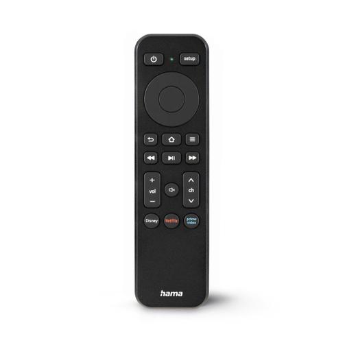 Télécommande, pr TV + touche Netflix, Prime Video, Disney+, programm.