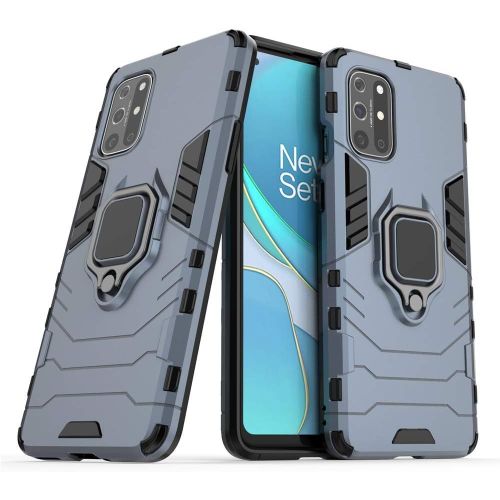 Coque Pour Oneplus 8t, Militaire Magn¿¿Tique Avec 360 Rotation Bague Support Double Couche Renforc¿¿E D¿¿Fense Antichoc Armure Housse Protection Etui Pour Oneplus 8t. Bleu Kk