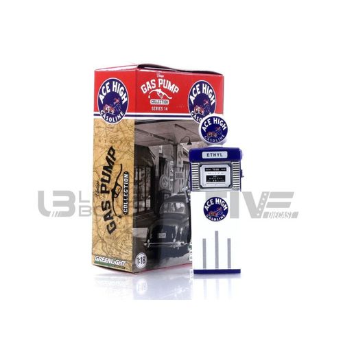 Greenlight Collectibles 1/18 14140b Pompe À Essence Wayne 505 Gas Pump Ace High Diecast Modelcar-Greenlight