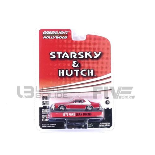 Greenlight Collectibles 1/64 44955f Ford Gran Torino Crashed Version Starsky & Hutch - 1976 Diecast Modelcar-Greenlight