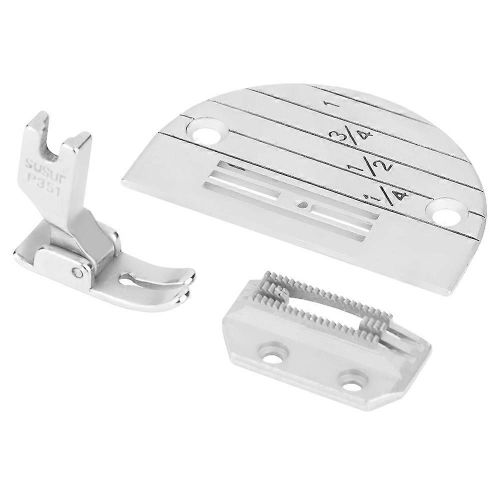 3pcs Industriel Machine À Coudre Accessoires Aiguille Plaque Pied-De-Biche Kit Kit Set