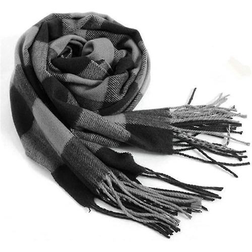 Foulards Pour Hommes Classic Arrival Winter Plaid Scarf Tassel Edge Soft Warm Scarf (180 * 32cm)