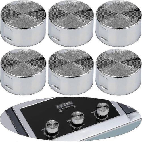Bouton de cuisinière à gaz en métal de 6 mm Cuisinière universelle Cuisinière Cuisinière Bouton de four 6 pièces - jjS