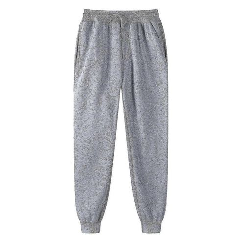 Mens Pants Pants Sweatpants Hip-Hop Pants Legging Padded Casual Pants-L-Gray