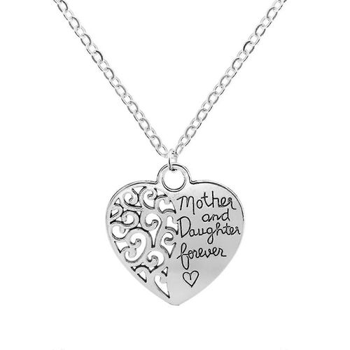 Mother's Day Peach Heart Necklace Mother's Day Gift Necklace Mom's Love Mom Heart Pendant Necklace