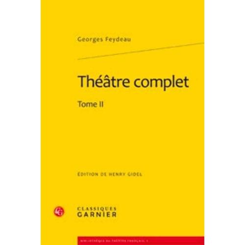 Théâtre Complet - Tome 2