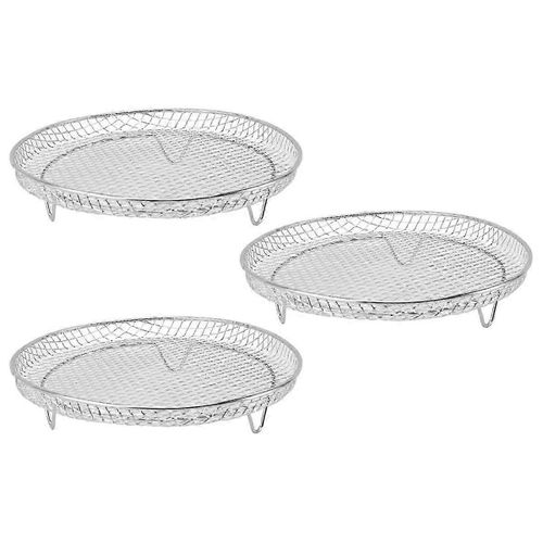 Grille de friteuse Grille de déshydrateur de friteuse multifonctionnelle empilable Grille de grille Conception en maille pour cuisine de friteuses de 8 pouces de profondeur