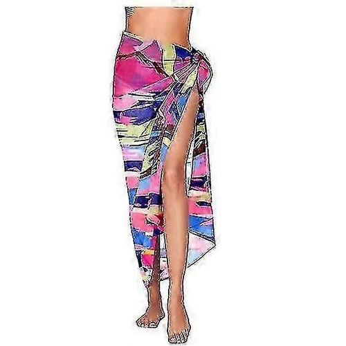 Femme Plage Sarong Pareo Chiffon Bikini Wrap Jupe Housse Pour Maillot De Bain