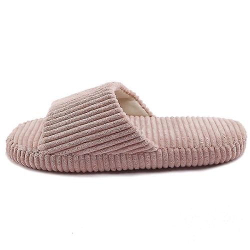 Pantoufles Pour Femmes, Velours Côtelé, Arc, Bretelles Croisées, Pour Maison, Chambre À Coucher