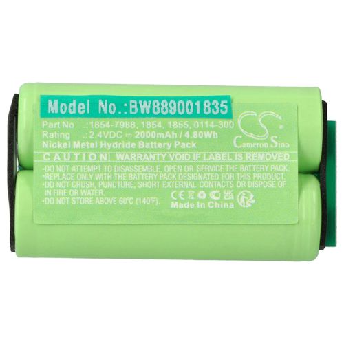 Vhbw Batterie Compatible Avec Wahl Arco Se, Professional Animal Arco, 8786 Rasoir Tondeuse Électrique (2000mah, 2,4v, Nimh) 