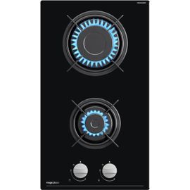 Plaque De Cuisson Gaz 2 Feux, 30Cm, Encastrable, Ville Et Bouteille, 4300W[PLA623254]