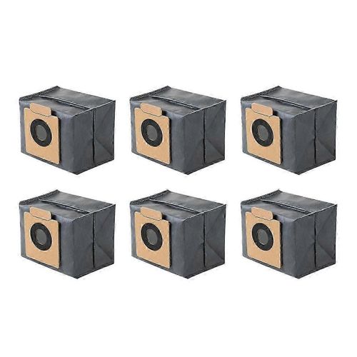 6PCS Sacs à poussière pour Eufy Clean X8 Pro Auto-vidage Station Robot Aspirateur Pièces De Rechange Pièces De Rechange Sac À Poubelle