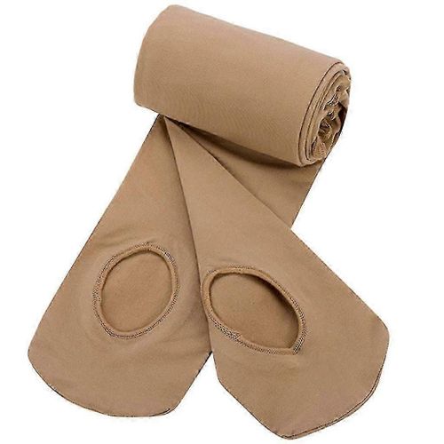 Femmes Filles Ballet Collants Couleur Unie Transition Leggings Bas Avec Trou