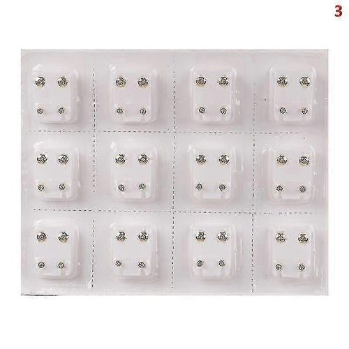 24pcs Boucles D'oreilles Médicales Piercing Tool Ear Stud Surgical Steel Earrings Femmes