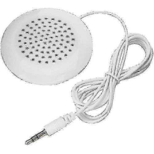 Garsent Mini Tragbar Lautsprecher, 3,5 Mm Hifi Minilautsprecher Mit Klinkenstecker Reise Stereo Sound Speaker Fr Mp3, Mp4, Lecteur CD, Handy (wei)