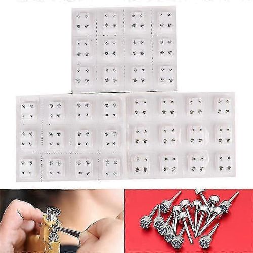 24pcs Boucles D'oreilles Médicales Piercing Tool Ear Stud Surgical Steel Earrings Femmes Hfmqv