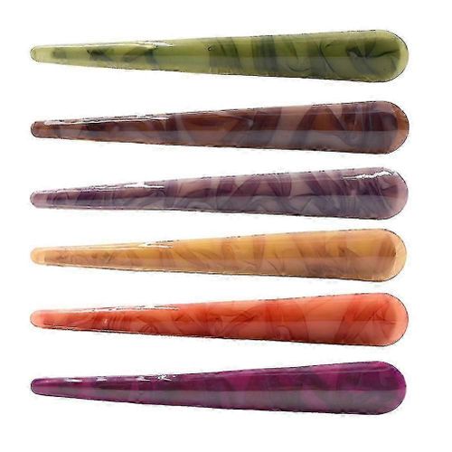 6 Pcs Women's Hair Clips Duckbill Hair Clips Alligator Duck Mouth Hair Clips Large Duckbill Clips Metallic Hair Clips
