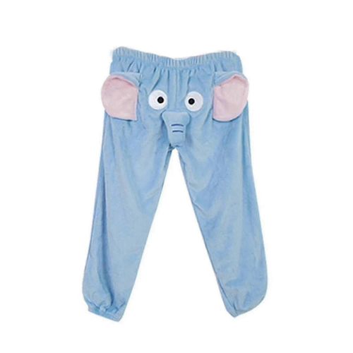 Funny Elephant Pants Womens Mens Lounge Pants Home Plush Couple Pajama Pants Gift For Boyfriend-Xxl-Blue