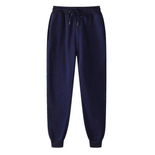 Mens Pants Pants Sweatpants Hip-Hop Pants Legging Padded Casual Pants-M-Navy