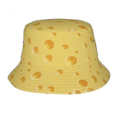 Yellow Cheese Pattern Bucket Hat For Women Men Sun Hats Beach Fishing Cap Unisex Travel Outdoor Caps--