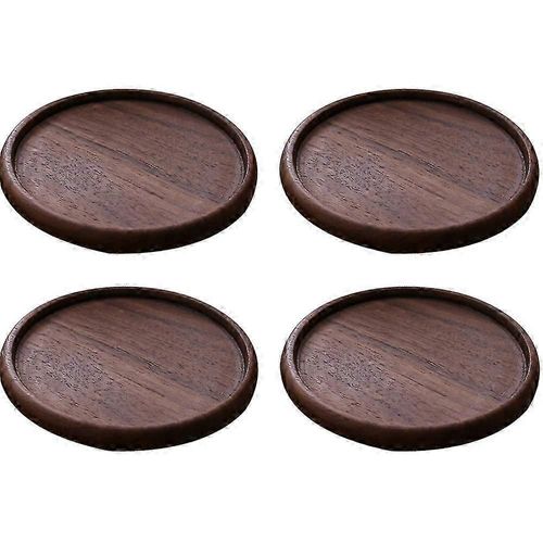Sous-Verres En Bois Pour Boissons, Sous-Verres En Bois Pour Boissons Absorbantes, Protection De Table Pieds En Mousse