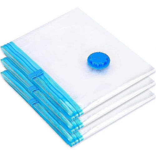 Lot de 3 Extra Large Jumbo Sac Économiseur d'Espace de Stockage Transparent Maximum