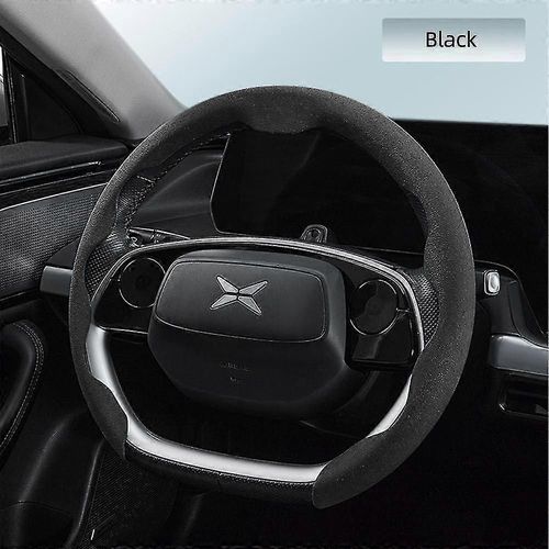 Couverture De Volant De Voiture Matériau De Fourrure Ultra-Mince Antidérapant Antidérapant Pour Le Type D / O Type De Volant Couverture Chaude D'hiver