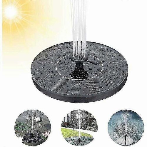 Fontaine solaire extérieure, pompe de bassin solaire, bain d'oiseaux