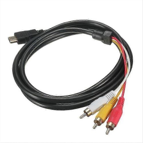 Pour Hdmi Vers Rca Câble, Pour Hdmi Mâle Vers 3-rca Mâle Vidéo Audio Av Câble Adaptateur Adaptateur Émetteur Pour Hdtv, 5ft/1.5m