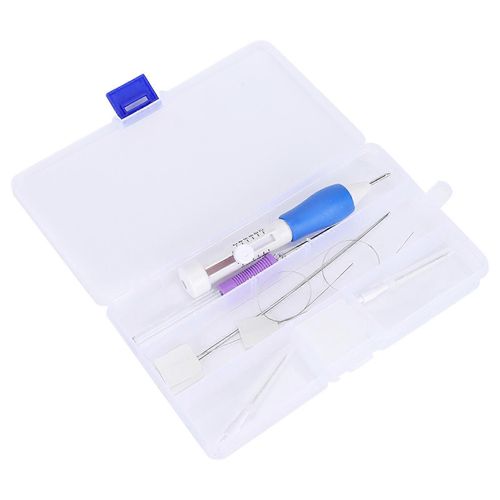 Punch Needle Set Broderie Couture Artisanat Outil Tpr Poignée Diy Couture Dispositif D'enfilage